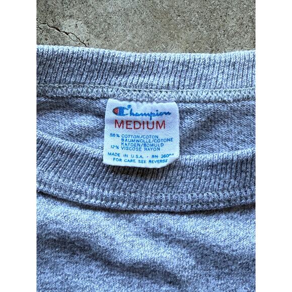 Vintage 1980s Dickinson College Champion Gray Shirt Size Small Made in USA - Picture 3 of 8